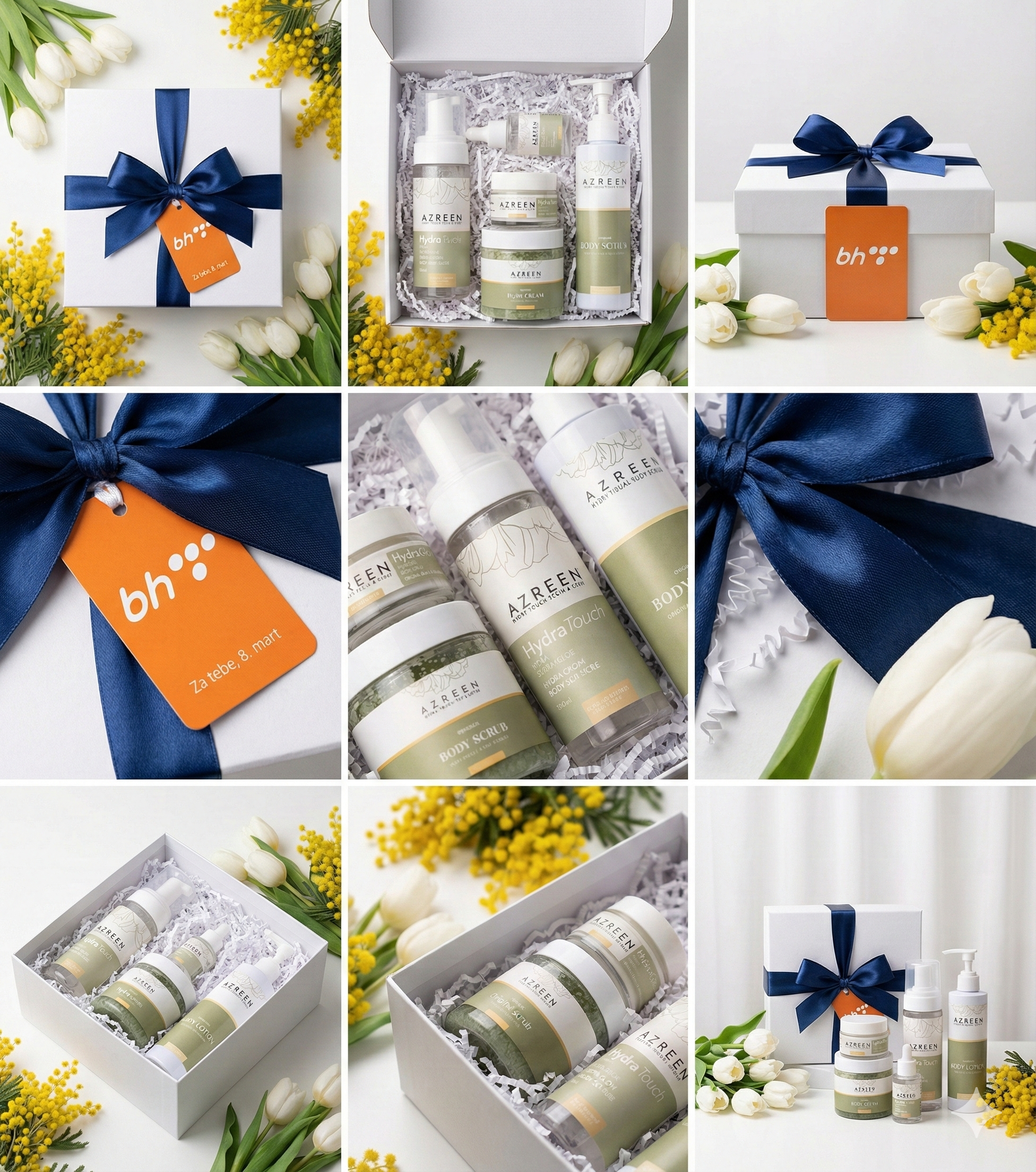 Različite varijante personalizacije paketa